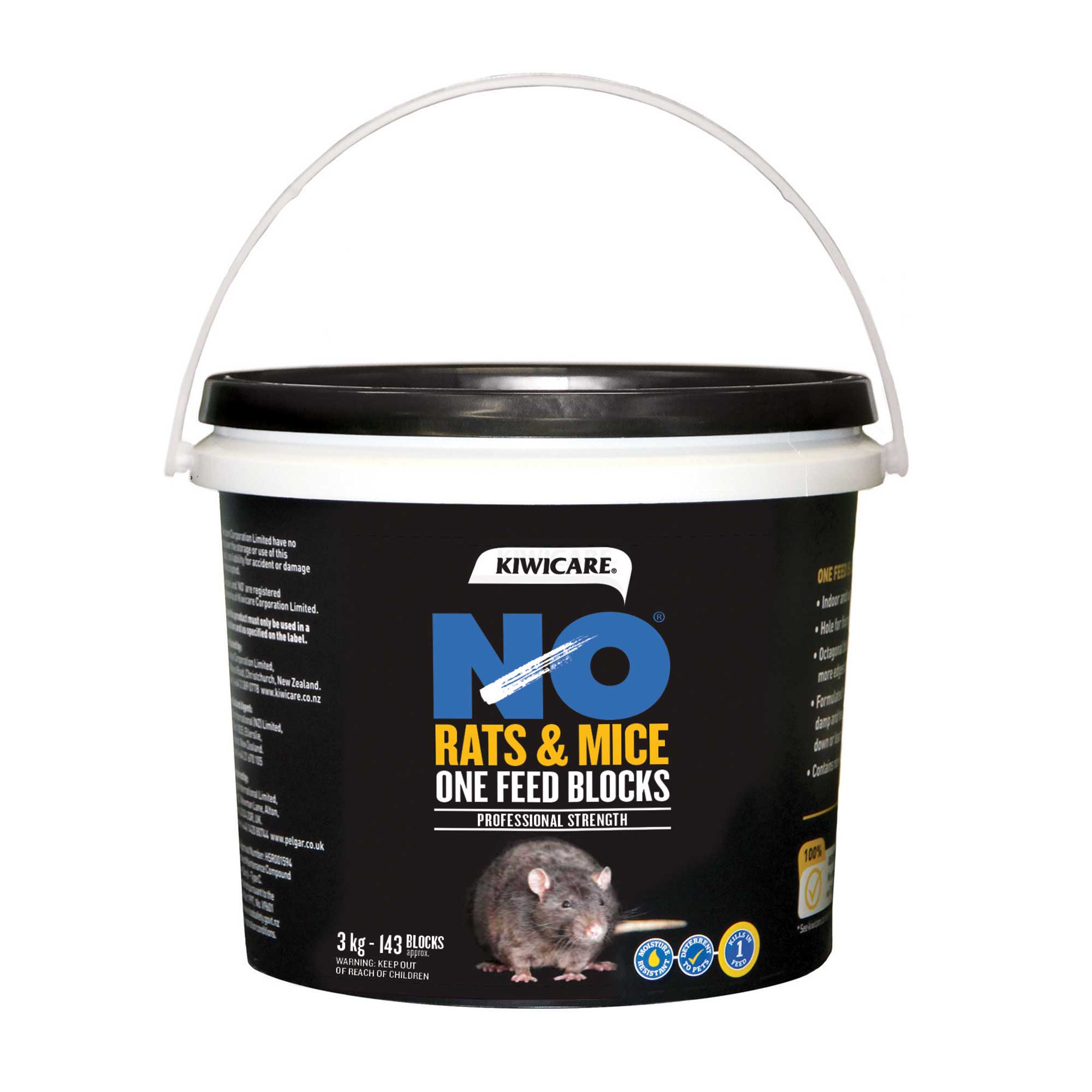 Kiwicare NO Rats & Mice One Feed 3kg