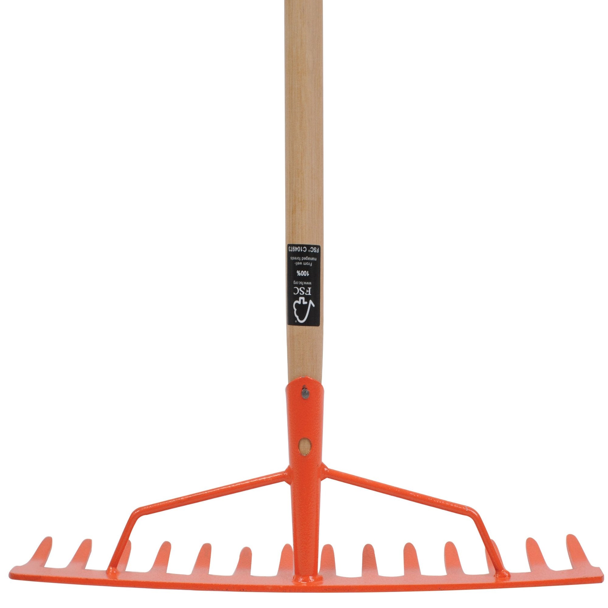 Atlas Trade Hardwood FSC® Handle 14T Brace Garden Rake