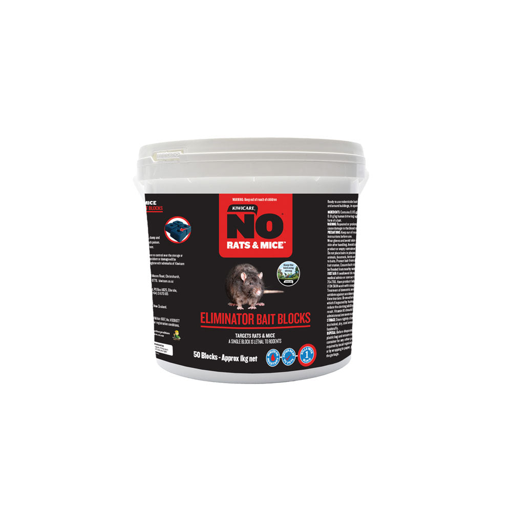 No Rats & Mice Eliminator Bait Blocks Rodenticide